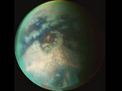 Saturn's moon Titan has salt water oceans kept warm by geothermal activity