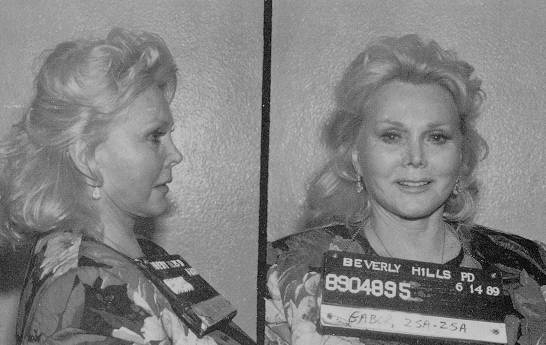 Zsa Zsa Gabor - assaulting a police officer